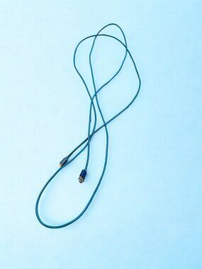 120 Inch Blue Braided USB-A to Lightning Charging Cable